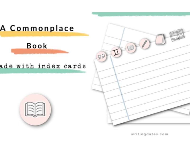 My go at keeping a Commonplace Book using index cards